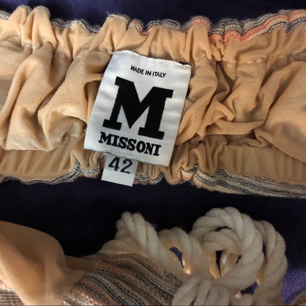 SOLD: Missoni woven strapless bandeau top - Picture 3 of 4